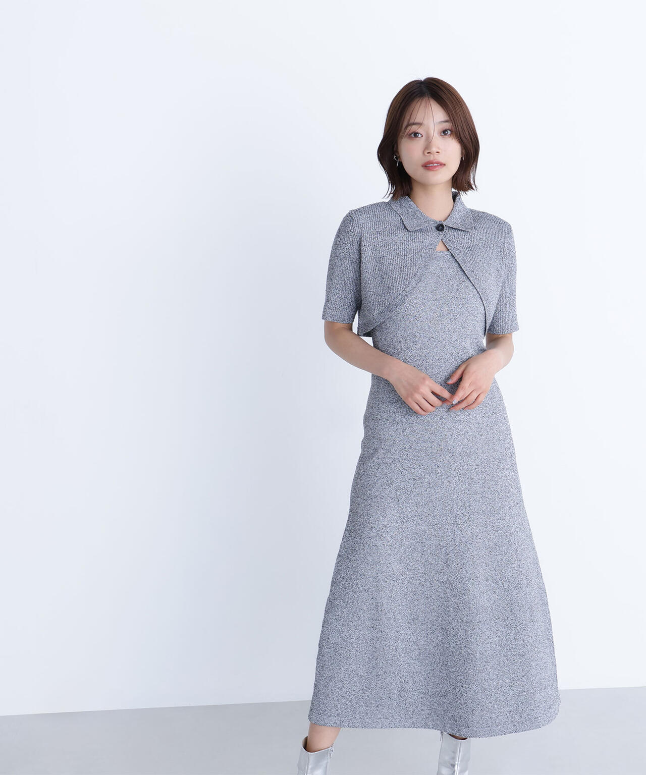 ショートボレロセットニットワンピース | NATURAL BEAUTY BASIC