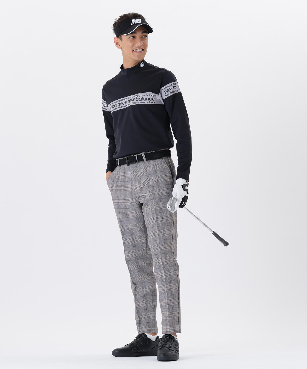 グレンチェック柄 ワイド テーパード ロングパンツ (MENS) | new