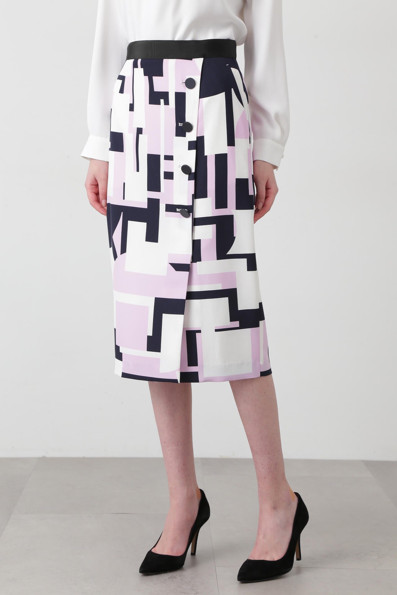 サークルジオメトリックプリントスカート | PINKY&DIANNE（ピンキー