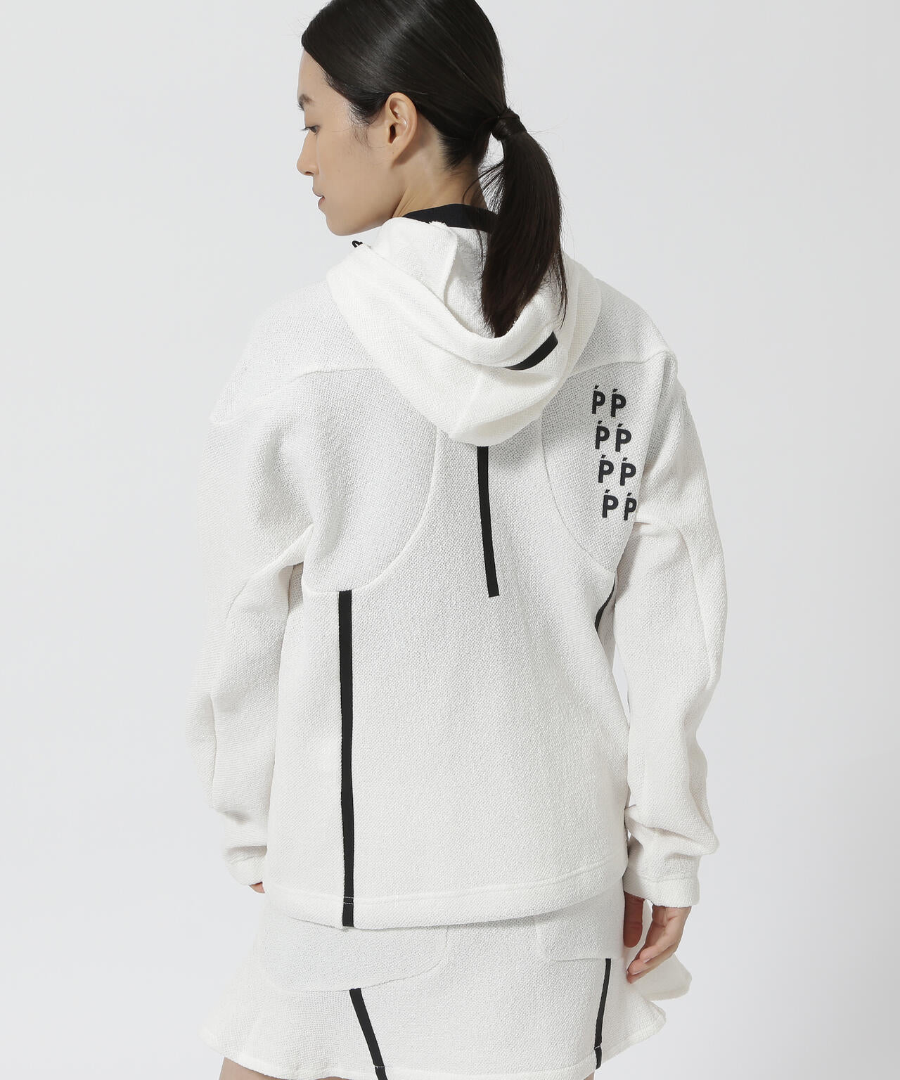 PGG】【直営店舗&公式オンライン限定】ストレッチデニットフルジップ