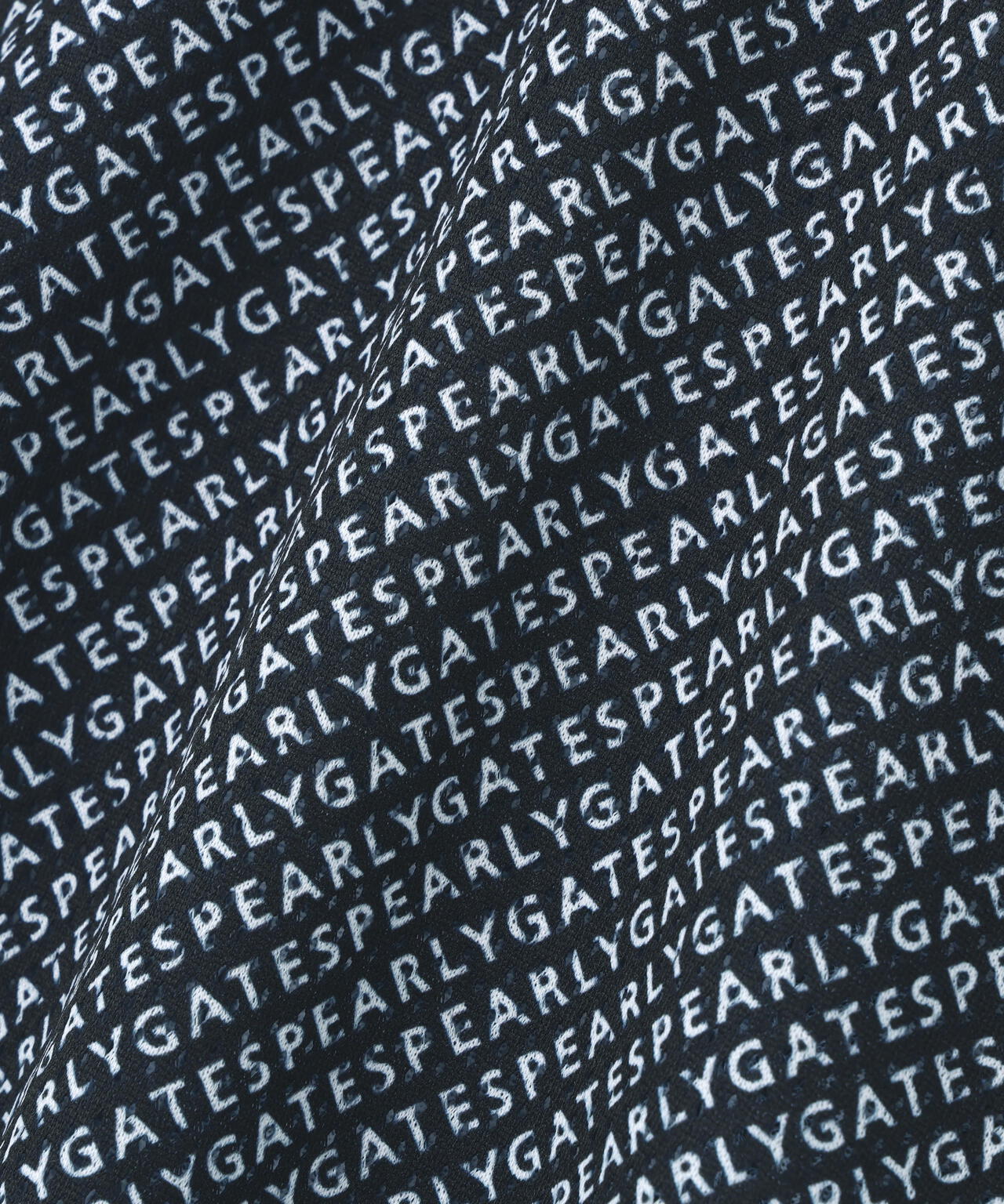 KAZEメッシュ半袖ポロシャツ ＜ロゴバイヤスボーダー柄＞ | PEARLY