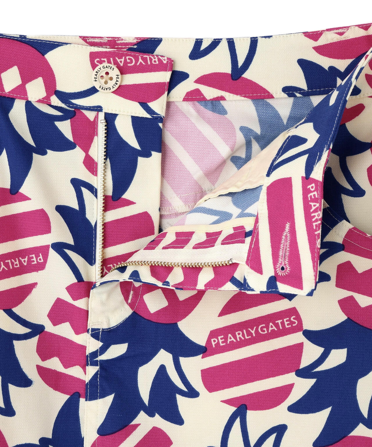 Peドビーストレッチ P&I 5ポケットスカート ＜パイナップル柄