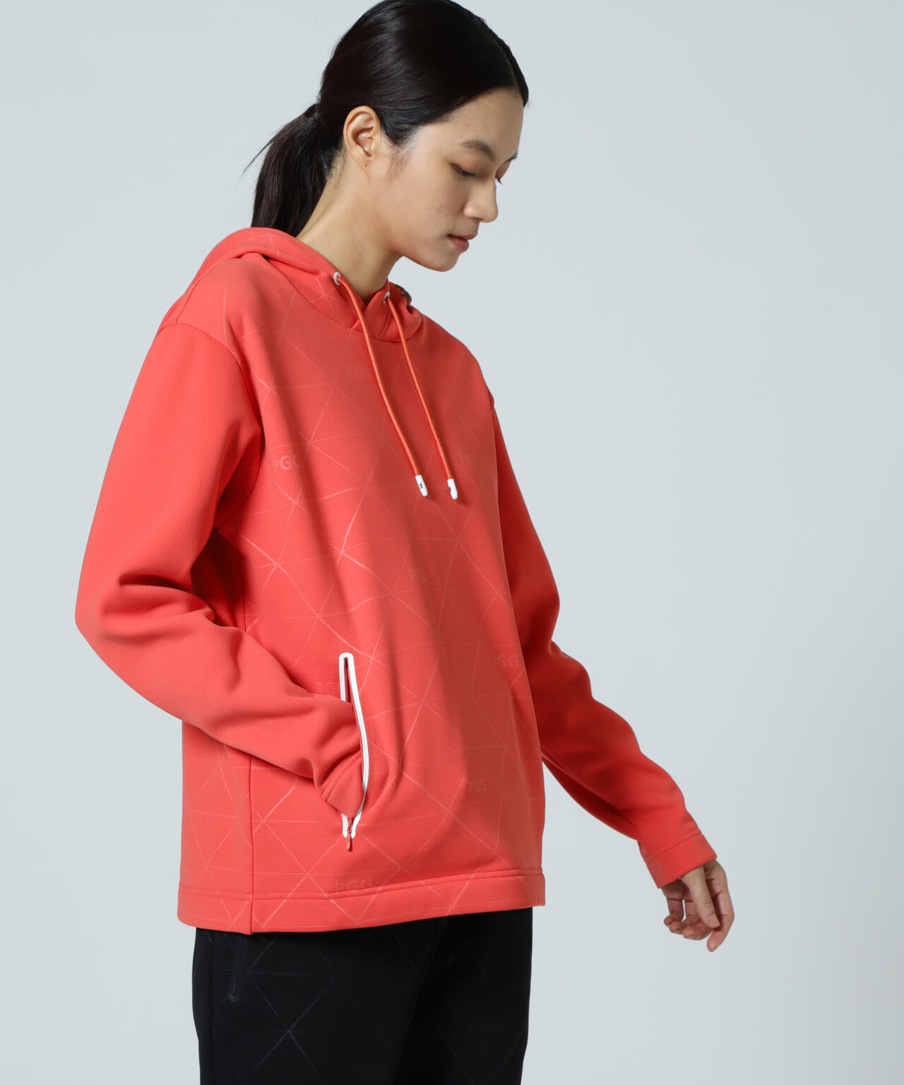 PGG】ストレッチKARUISHIフーディプルオーバー (LADIES) | PEARLY
