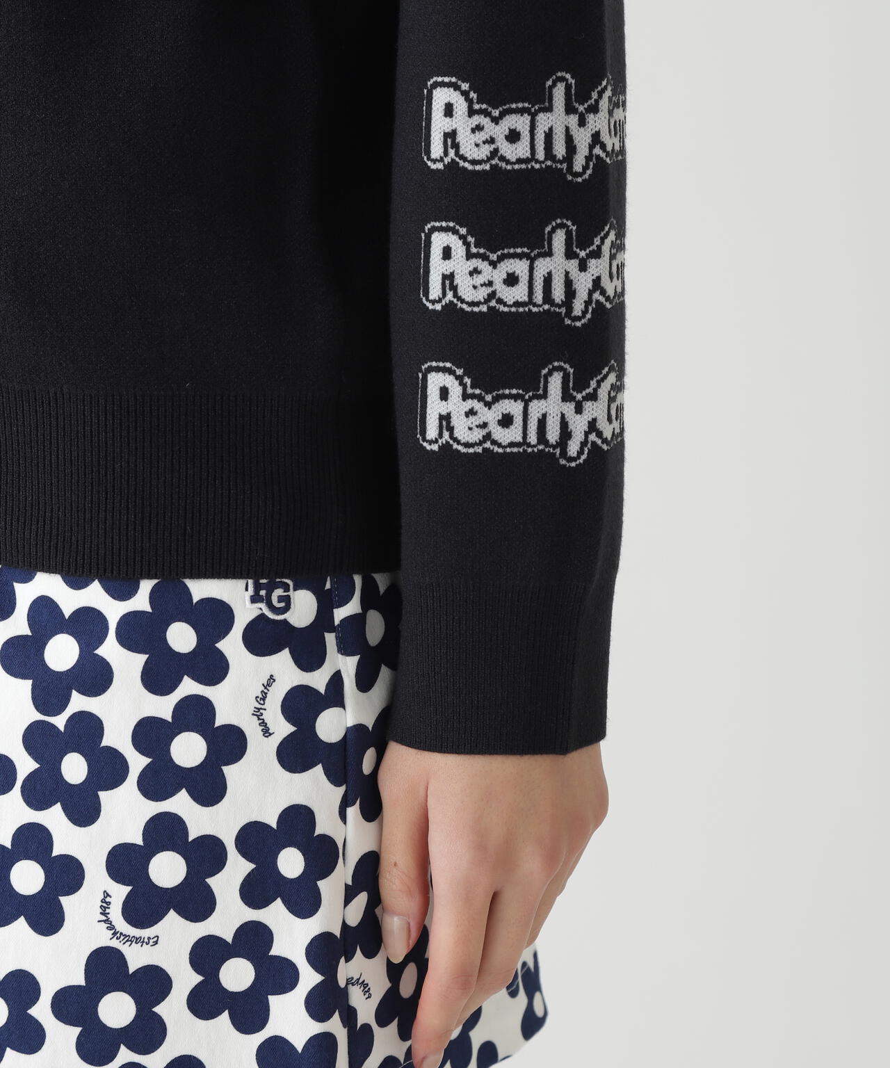 PEARLY GATES セーター ダブルジップ ニットパーカー カシミヤ混