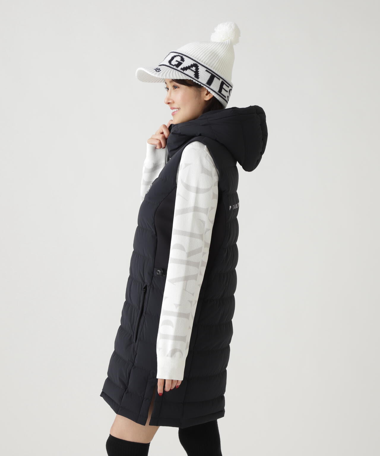 APEX×ダンボールダウンフルジップフーディワンピース | PEARLY GATES