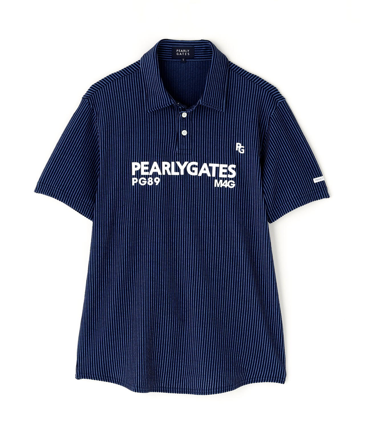 カチオンストライプサッカー半袖ポロシャツ | PEARLY GATES（パーリー