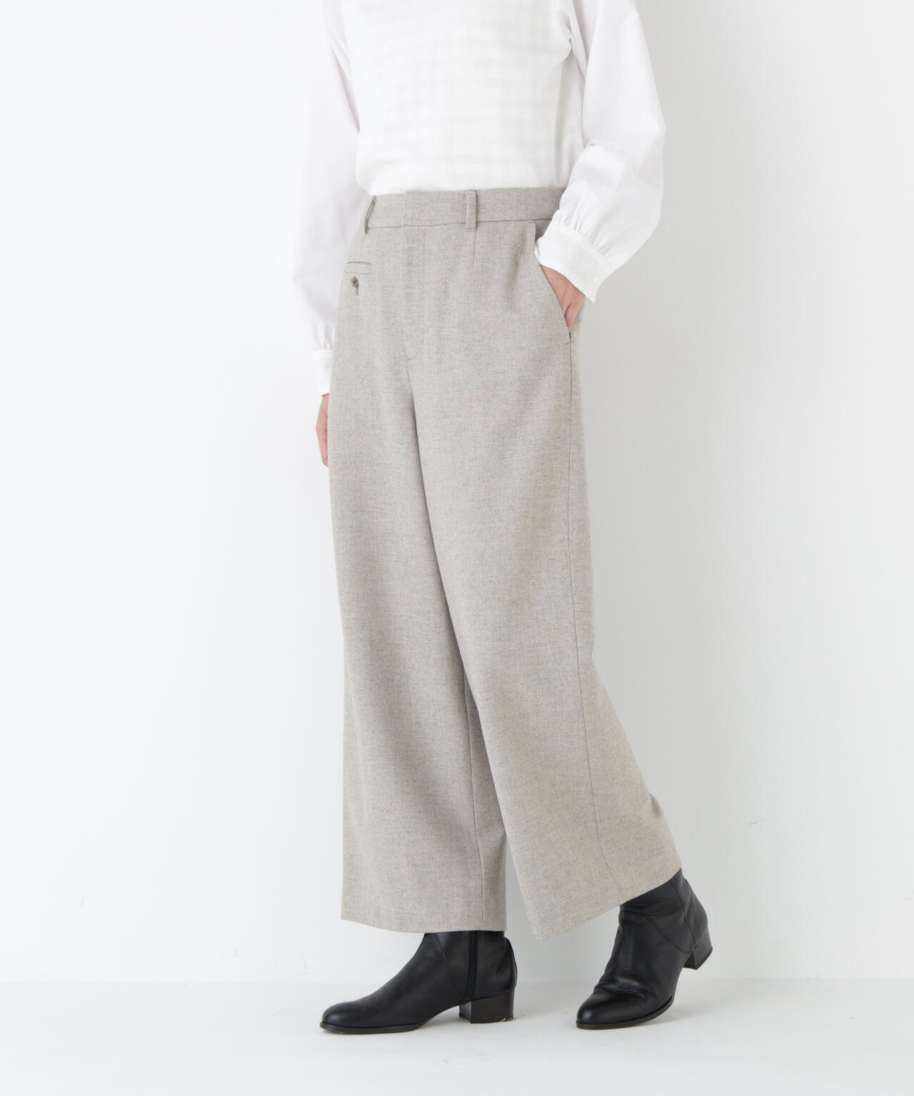 ≪洗える≫ツィードツイルガウチョパンツ | human woman（ヒューマン