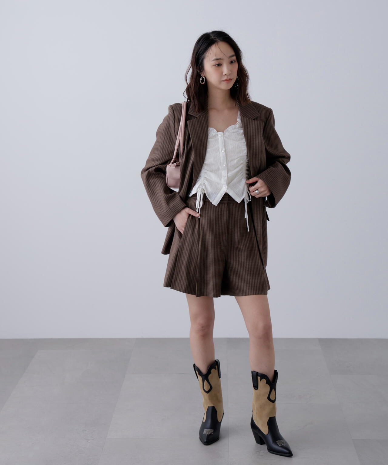 セットアップ対応〉ツータックキュロットパンツ | FREE'S MART