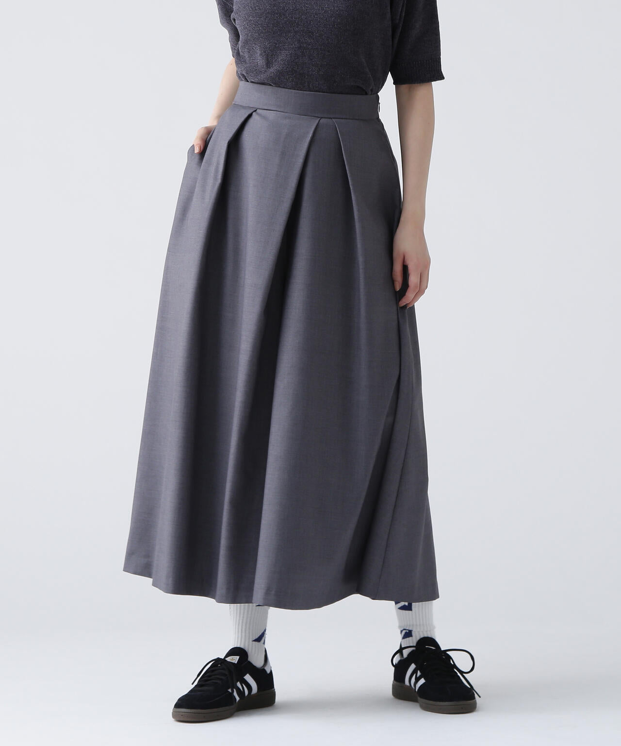 365ユーティリティー】 洗えるスカート見えフレアパンツ | NAVYNAVY