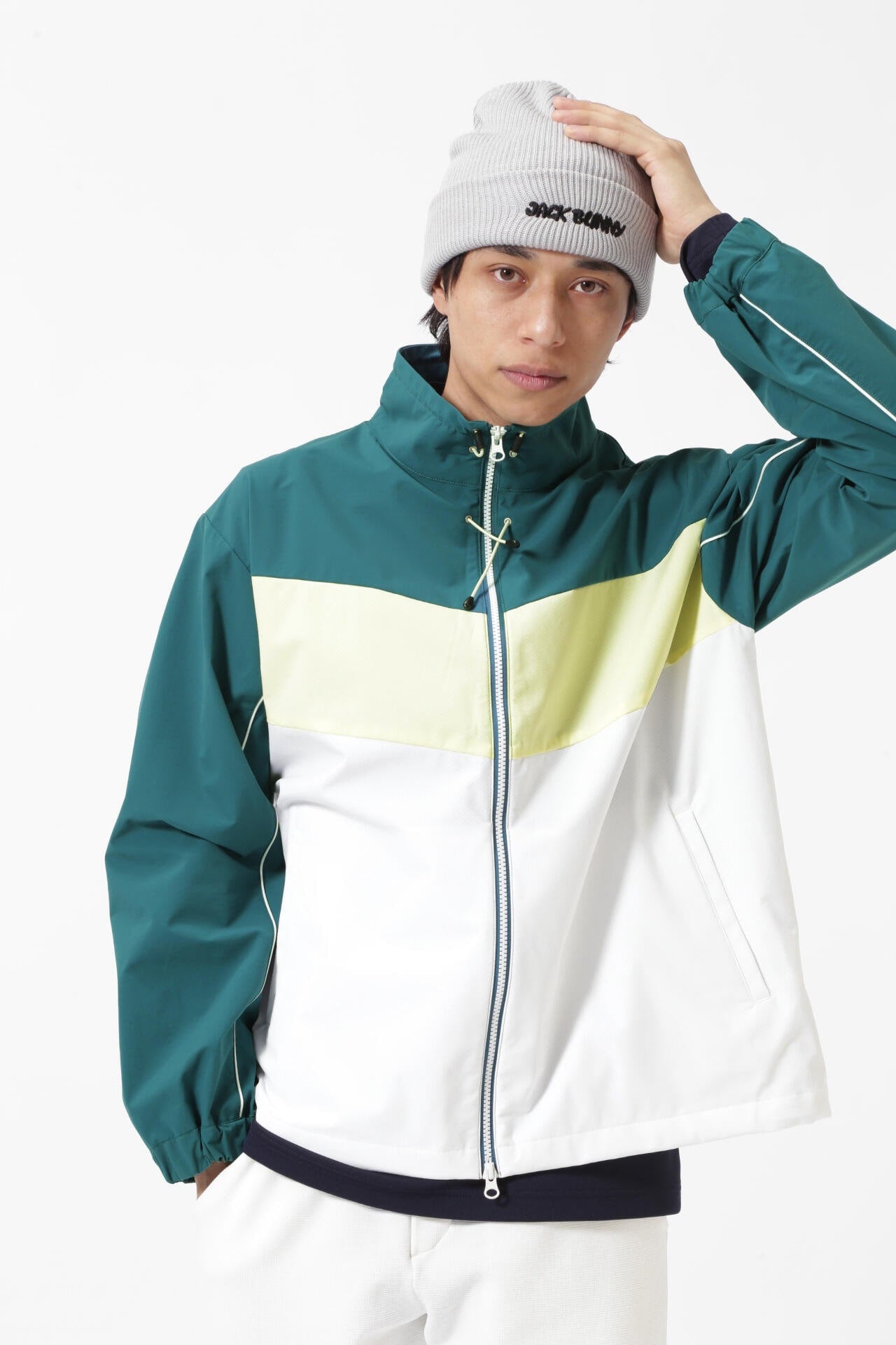 メッシュボンディングジップアップブルゾン | Jack Bunny!!（ジャック