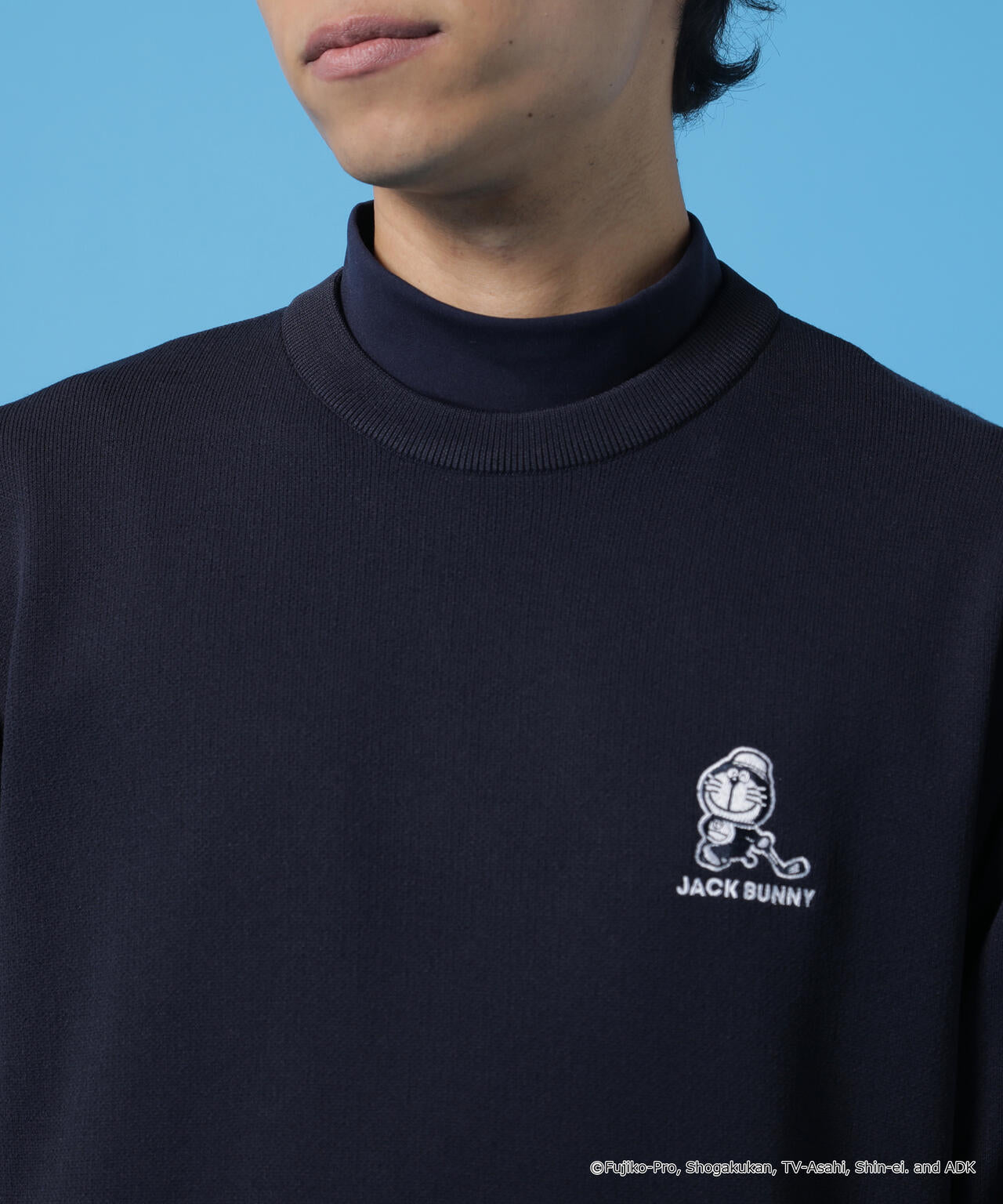 ドラえもん】ダブルジャガードクルーネックニットプルオーバー | Jack