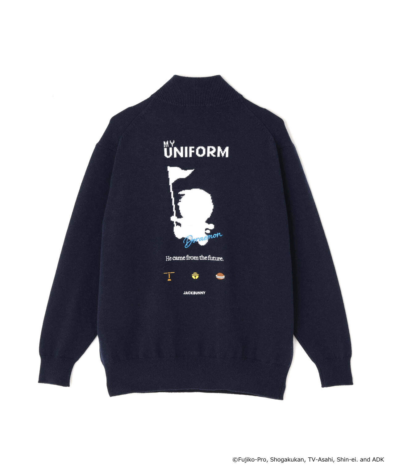 ドラえもん】ダブルジャガードハーフジップニットプルオーバー | Jack