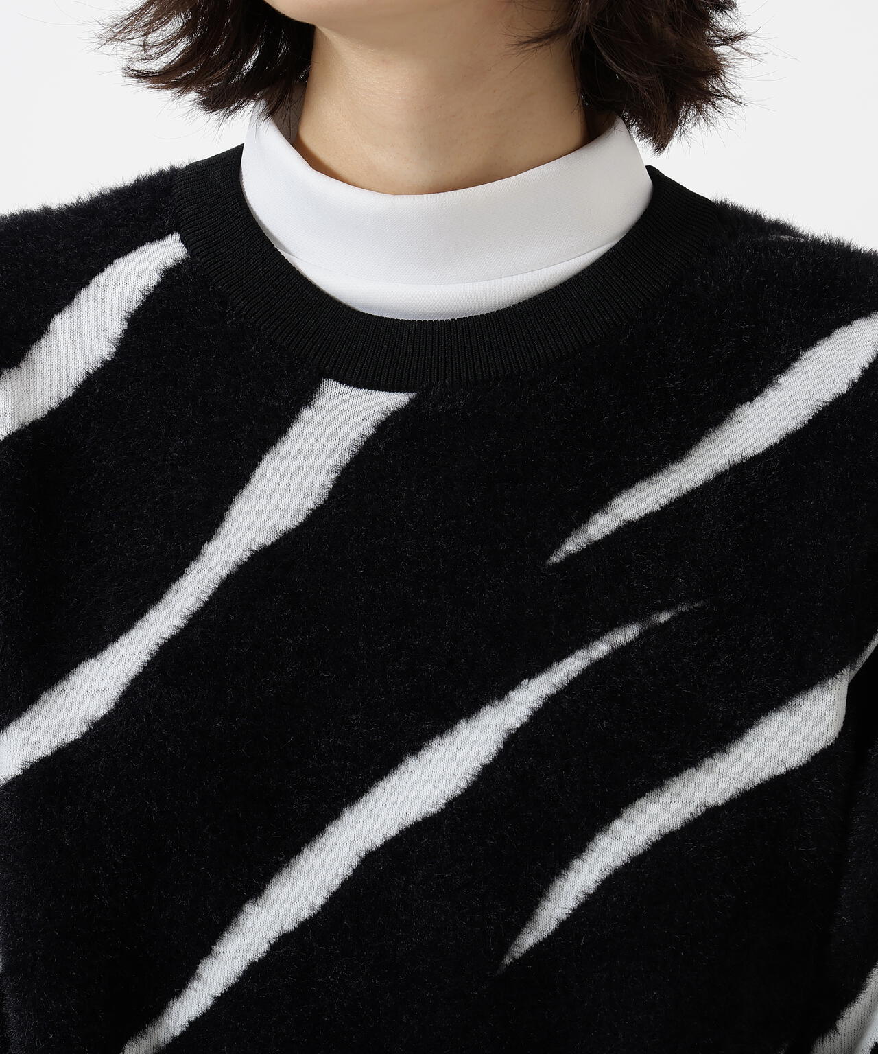 12Gダブルジャガードクルーネックニットプルオーバー | Jack Bunny