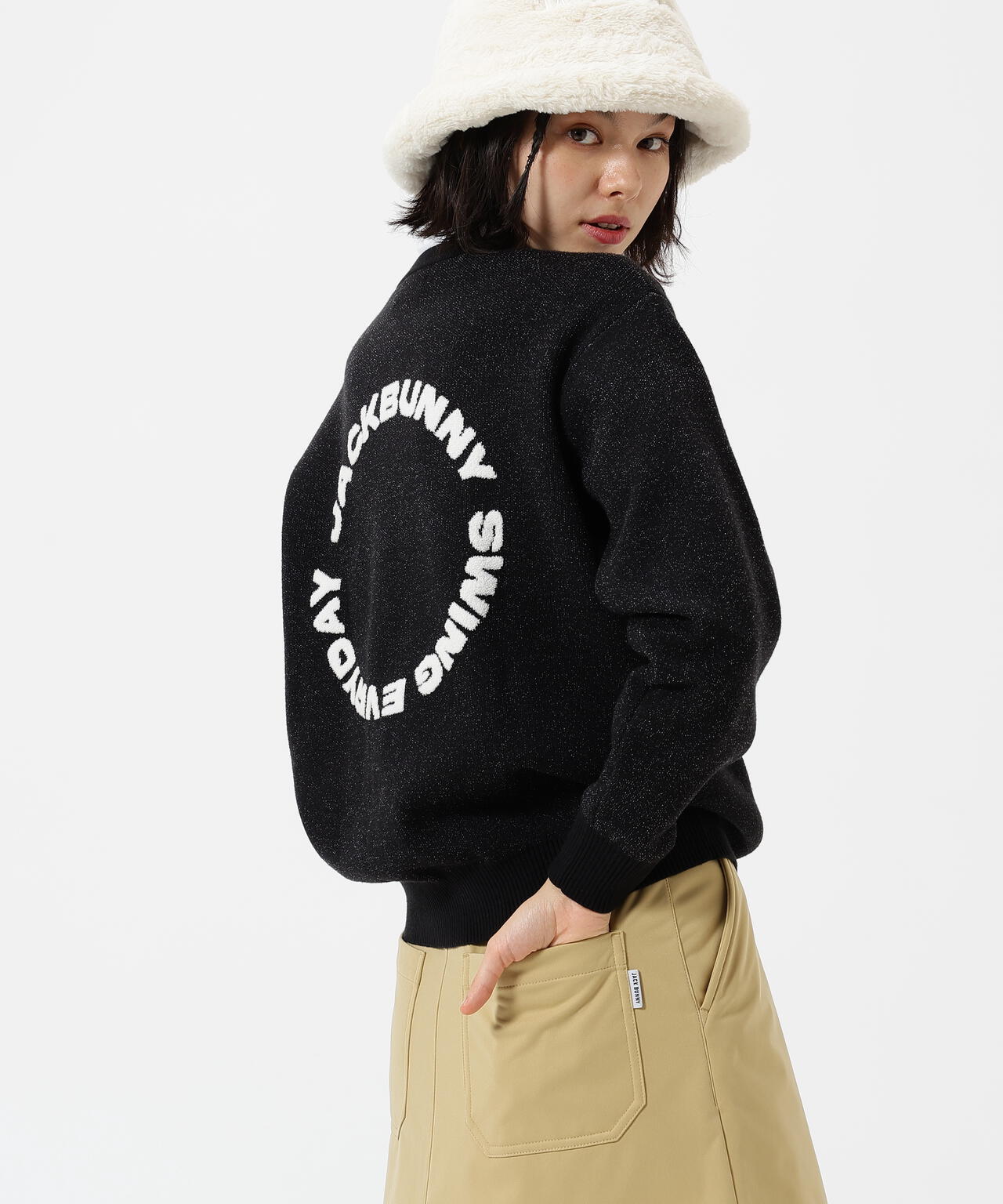 佐久間朱莉プロコラボカラーあり】12Gダブルジャガードクルーネック