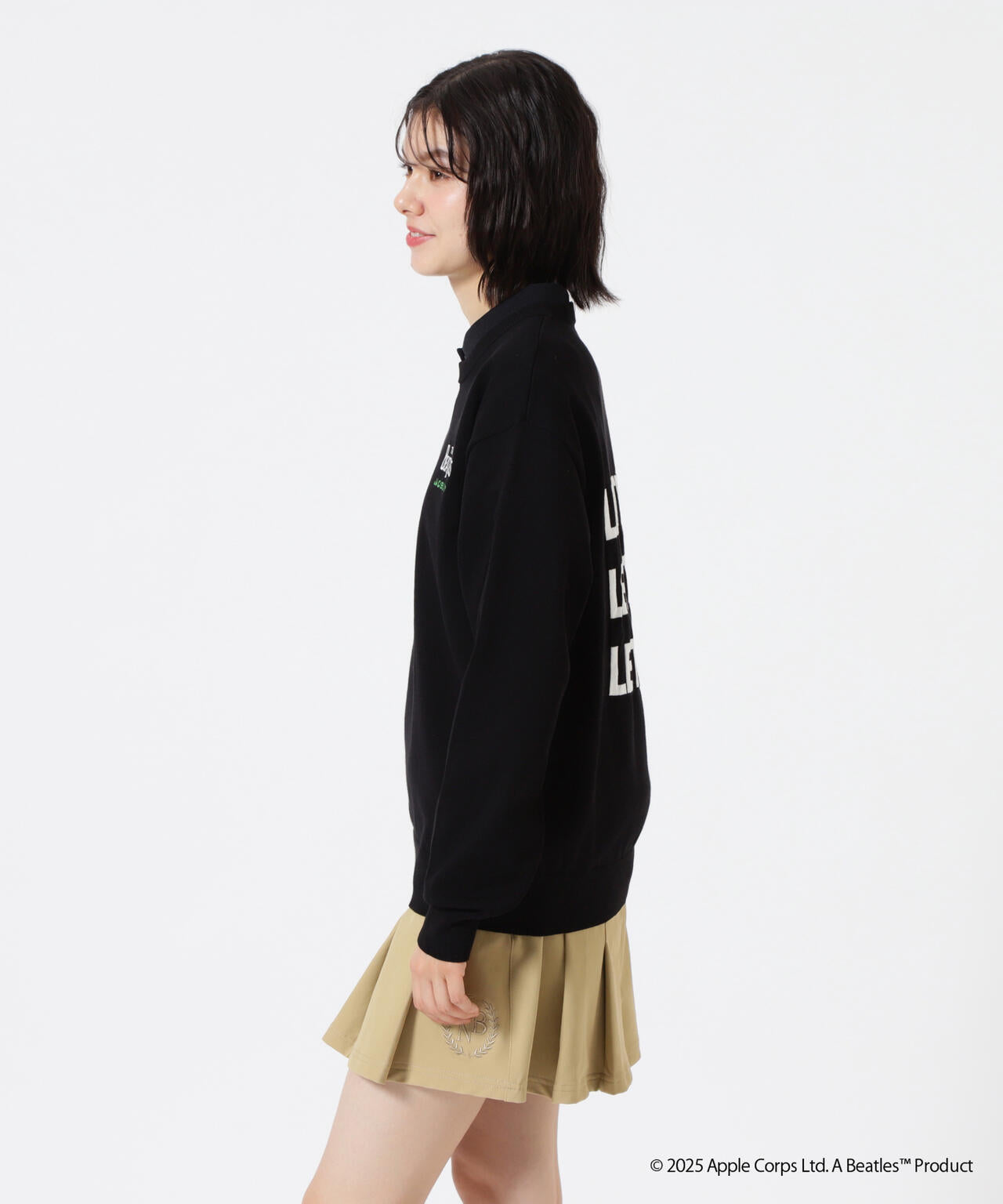 The BEATLES ×Jack Bunny!!】長袖クルーネックニットプルオーバー