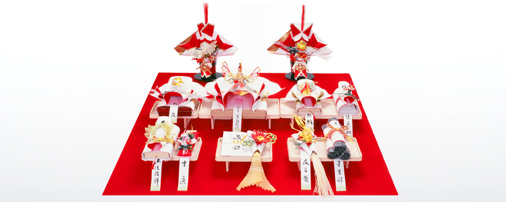 金封式結納品・略式結納品の事例｜津田水引の結納