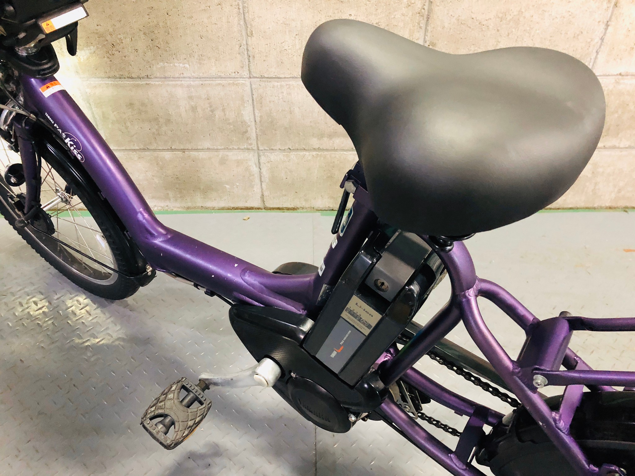 SOLD OUT】電動自転車 ヤマハ PAS Kiss 20インチ 子供乗せ 紫 大容量
