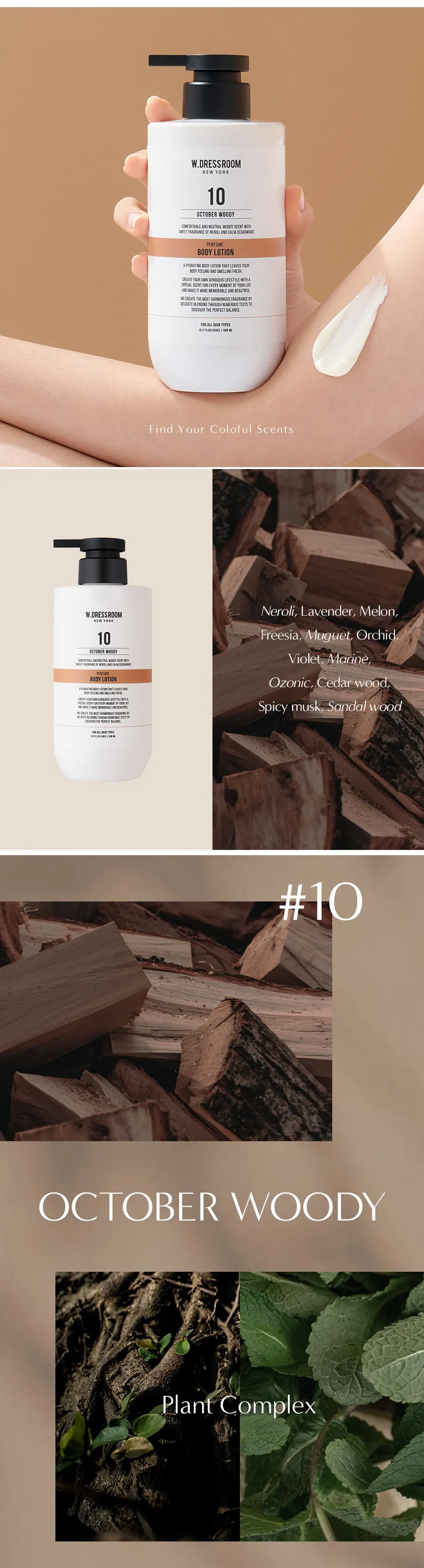 W.DRESSROOM] モイスチャライジングパフュームボディローション [No.10