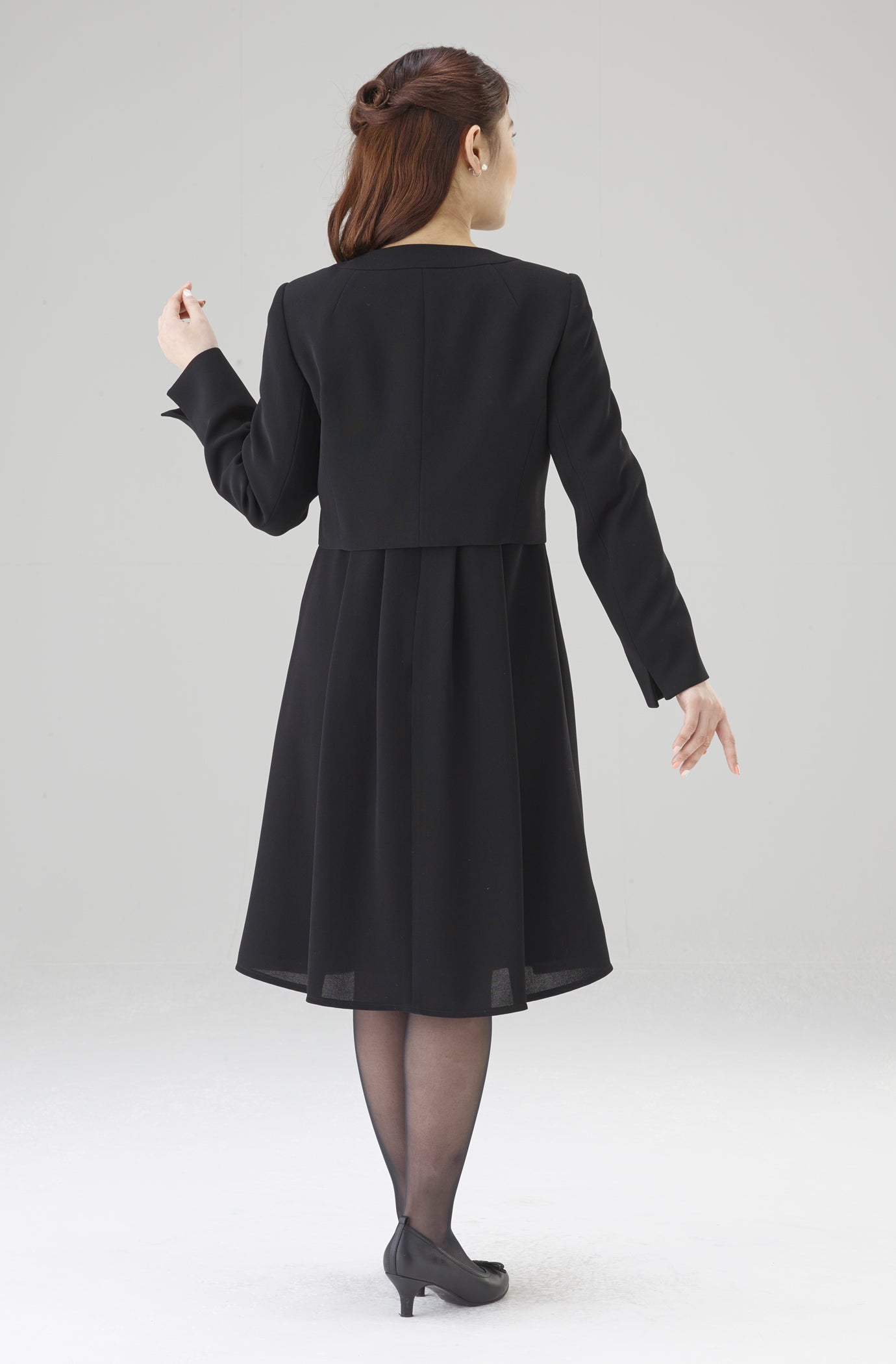 ブラックフォーマル アンサンブル ワンピース 小さいサイズ 4705