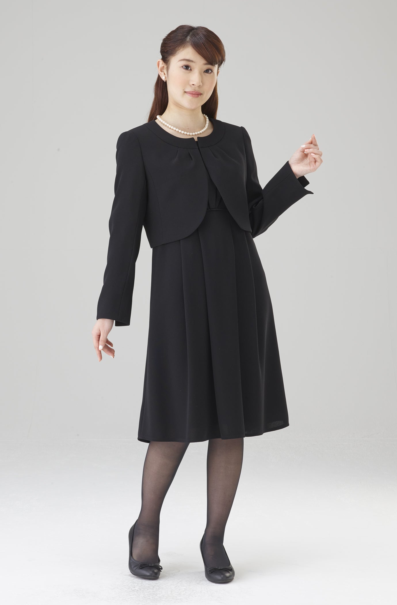 ブラックフォーマル アンサンブル ワンピース 小さいサイズ 4705