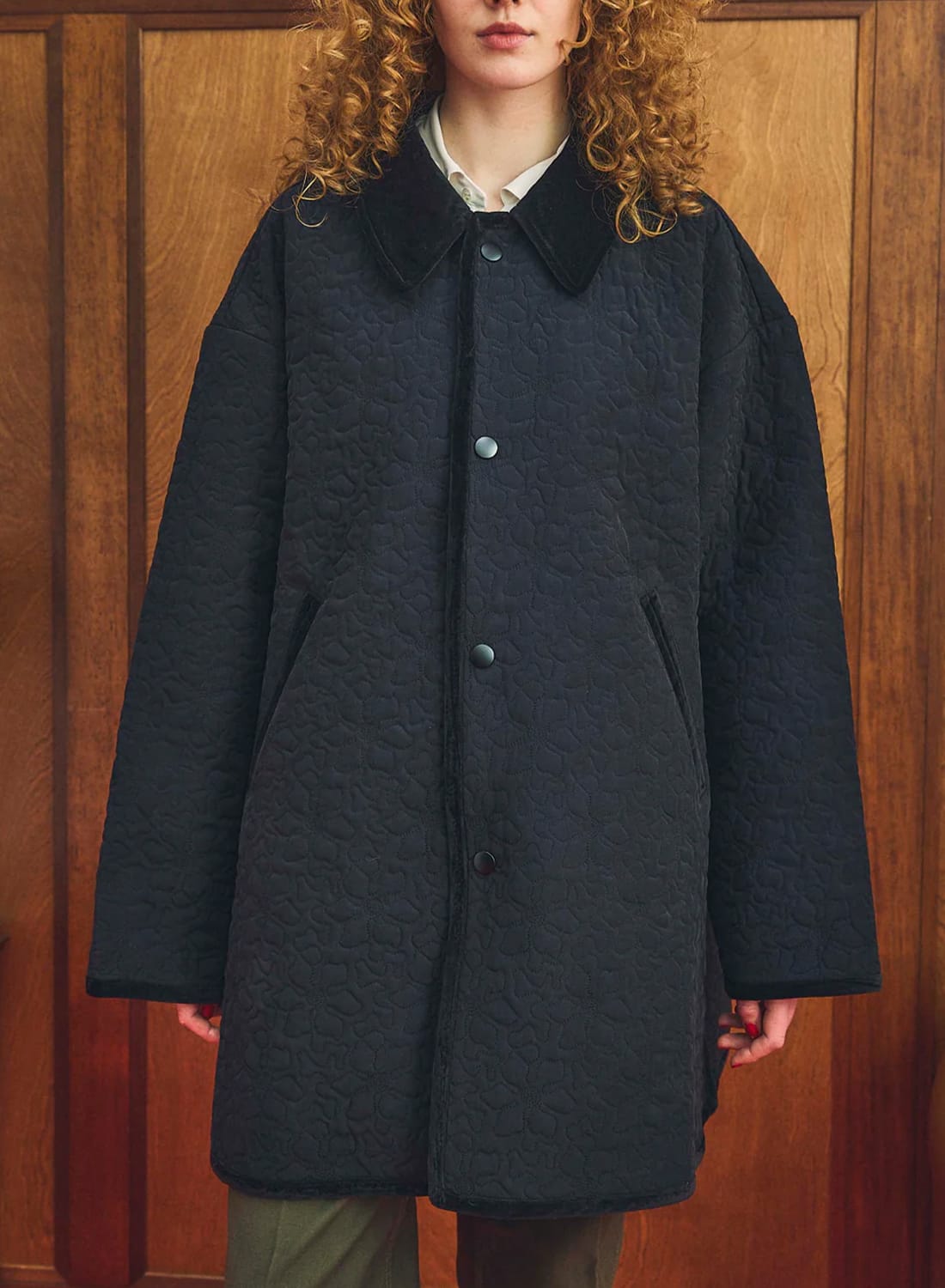 10%OFFクーポン対象】FLOWER EMBROIDERY COAT|フラワー エンブロイ