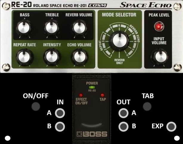 Other/unknown DRE20 – BOSS – RE-20 Space Echo - Eurorack Module on