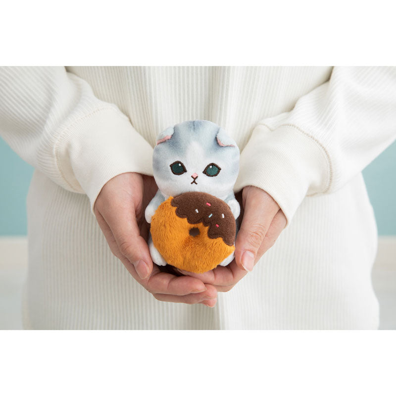 mofusand にゃんこのデスクトップ引っ掛けぬいぐるみ(ドーナツ持ち