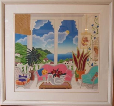 インテリアの絵画をシルクスクリーンの版画で制作したトーマス・マック