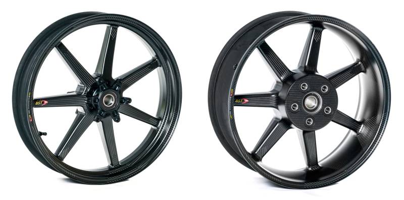 BST Mamba TEK 7 Carbon Fiber Wheel Set: Kawasaki ZX12R