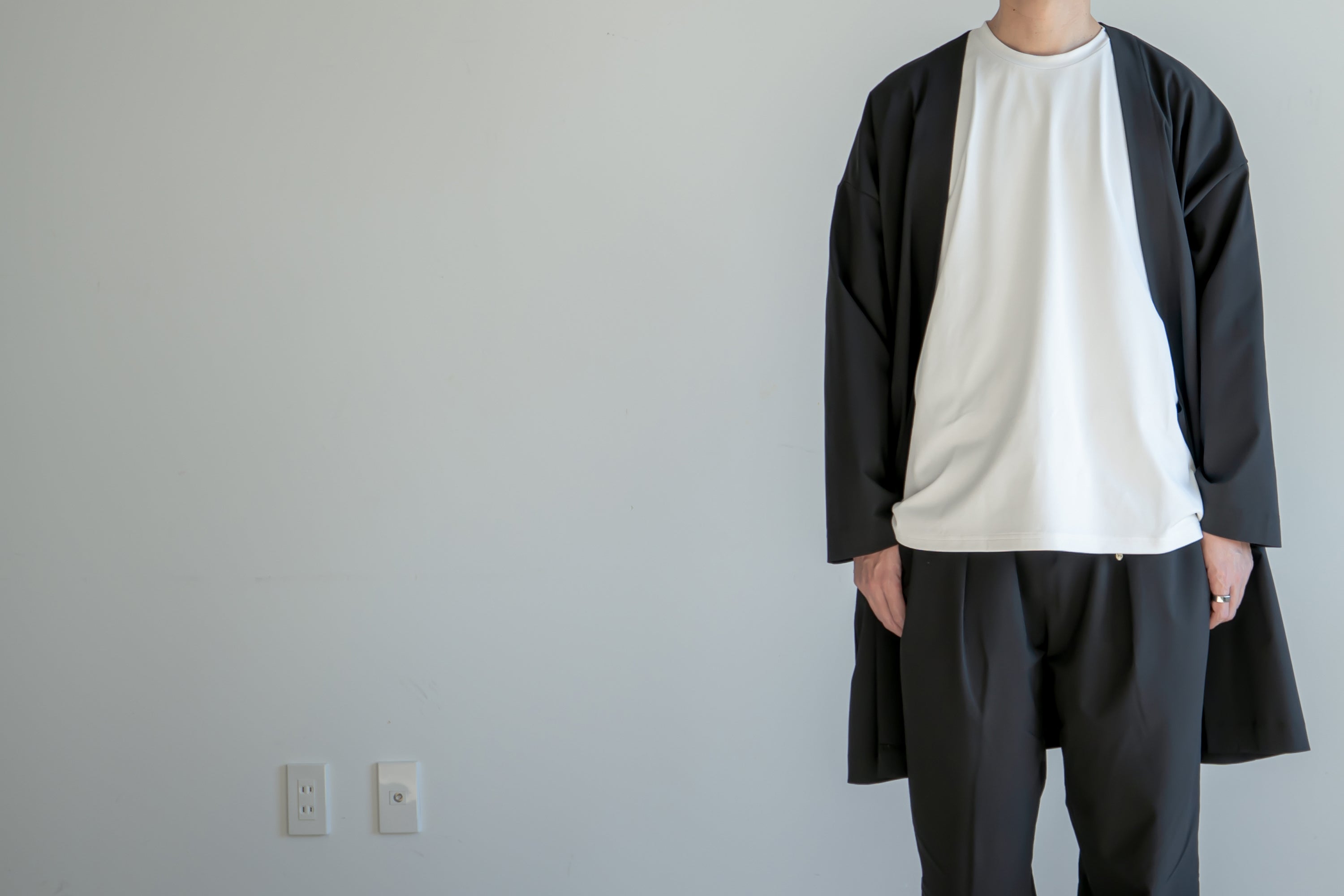 Minimalist HAORI (Long) / Black