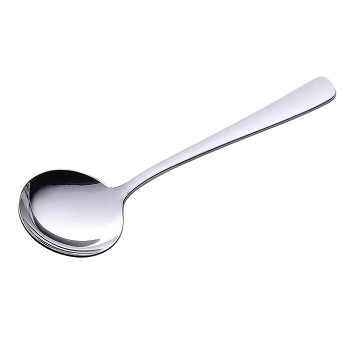 40249】すくいやすいスープスプーン5本組［TSUBAME］洋食器の本場、燕