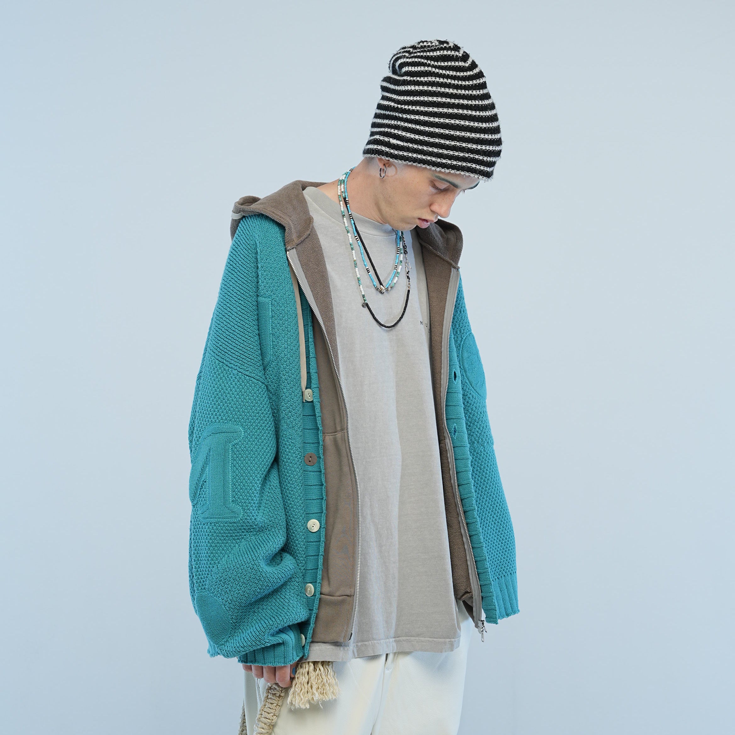 山中拓也着用 MUZE × EMPTY SETT - KNIT CARDIGAN