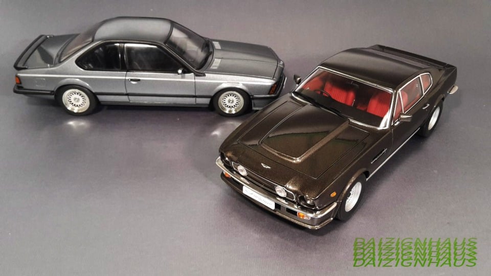 1/18 1985 Aston Martin V8 Vantage Coupe & BMW M635 CSi (E24