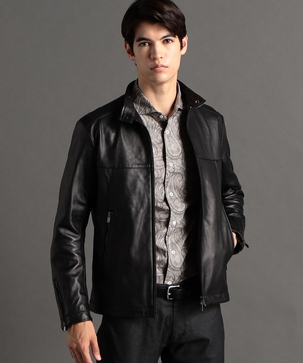 ex/tra】シープレザー ライダースブルゾン｜ライダース｜ニコル公式