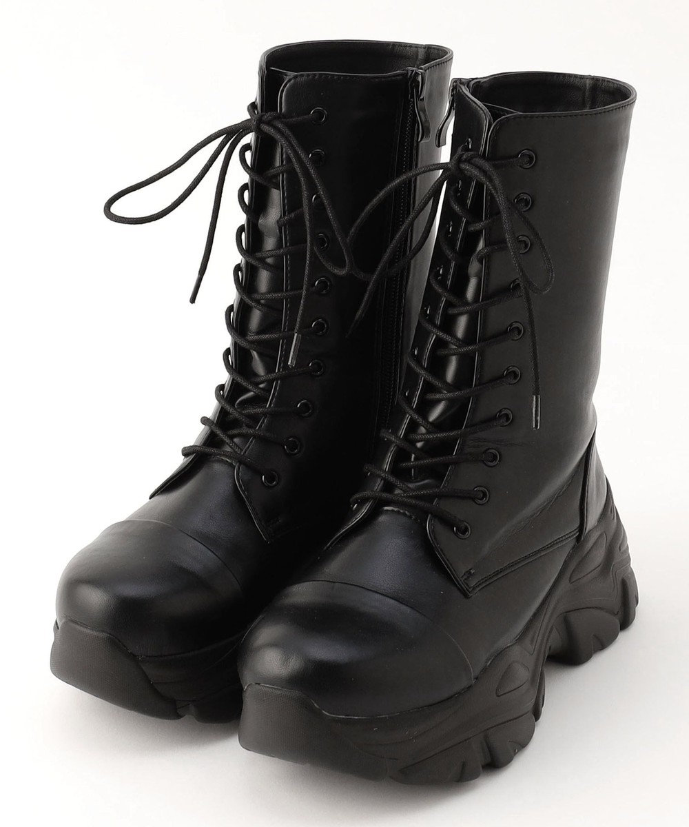 厚底レースアップブーツ｜ブーツ｜ニコル公式通販サイト｜NICOLE