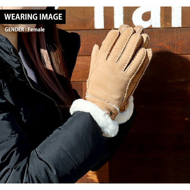 アグ 手袋 レディース ブランド UGG SHEEPSKIN SEAMED GLOVE Mサイズ