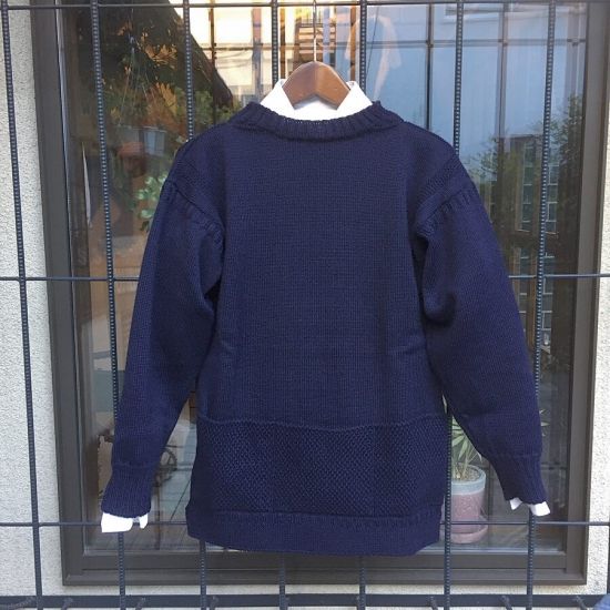 GUERNSEY WOOLLENS / トラディショナルガンジーセーター スリーモス