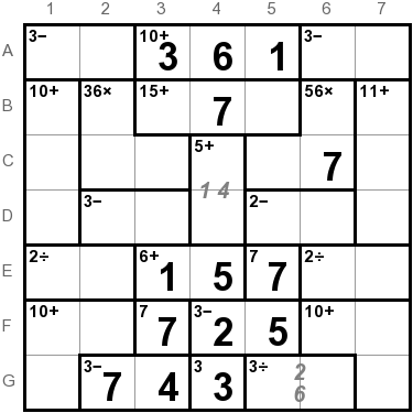 Today's KenKen | Ned Batchelder