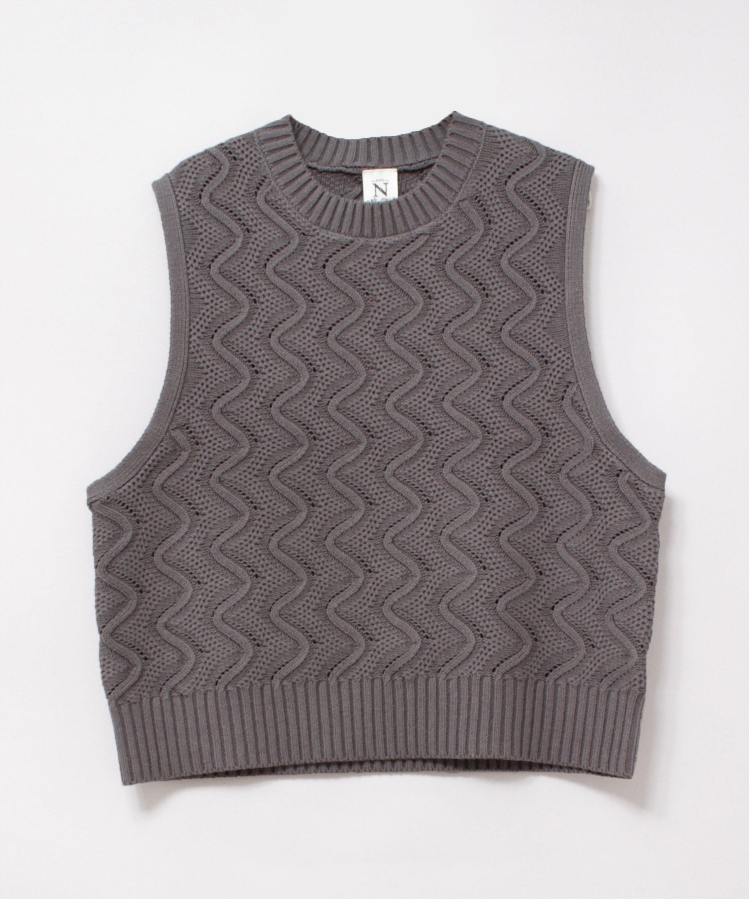 K2669 ウェーブアミベスト(M グレー): アウター - RNA ONLINE STORE