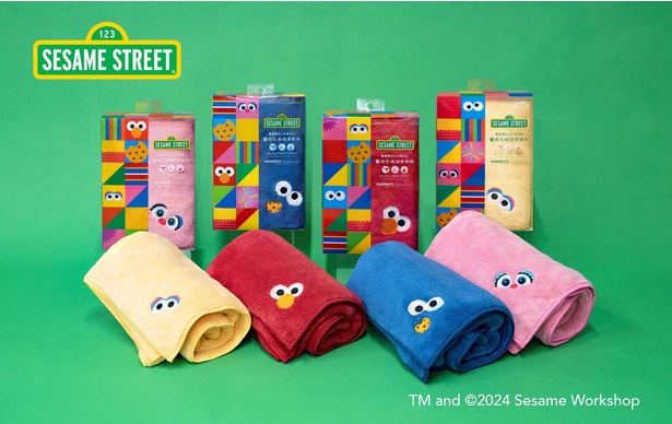 セサミストリートコラボの「ハホニコタオル」が登場！先行発売で誰より
