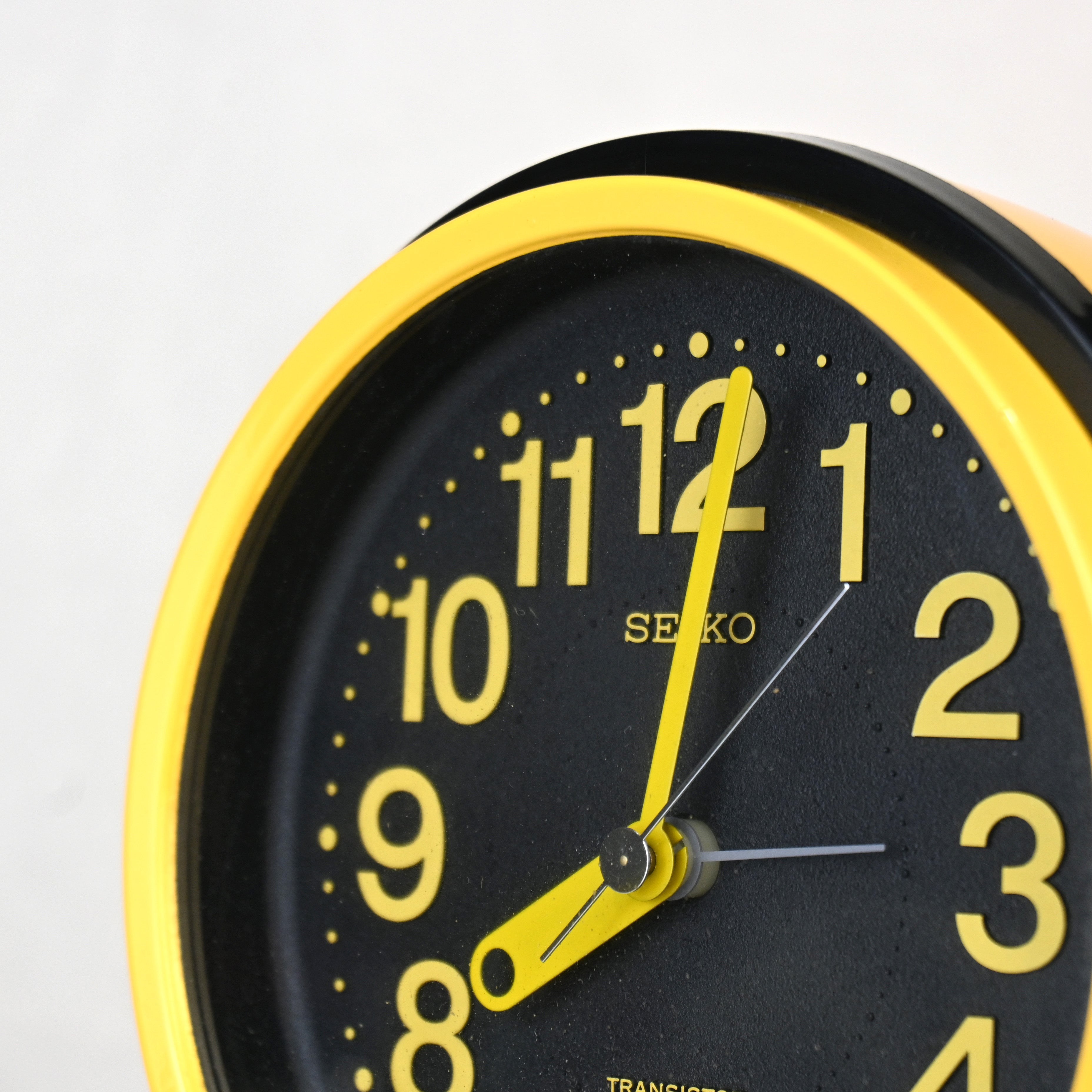 SEIKO Transistor table clock Japanese modern Spaceage ＊Alarm Junk