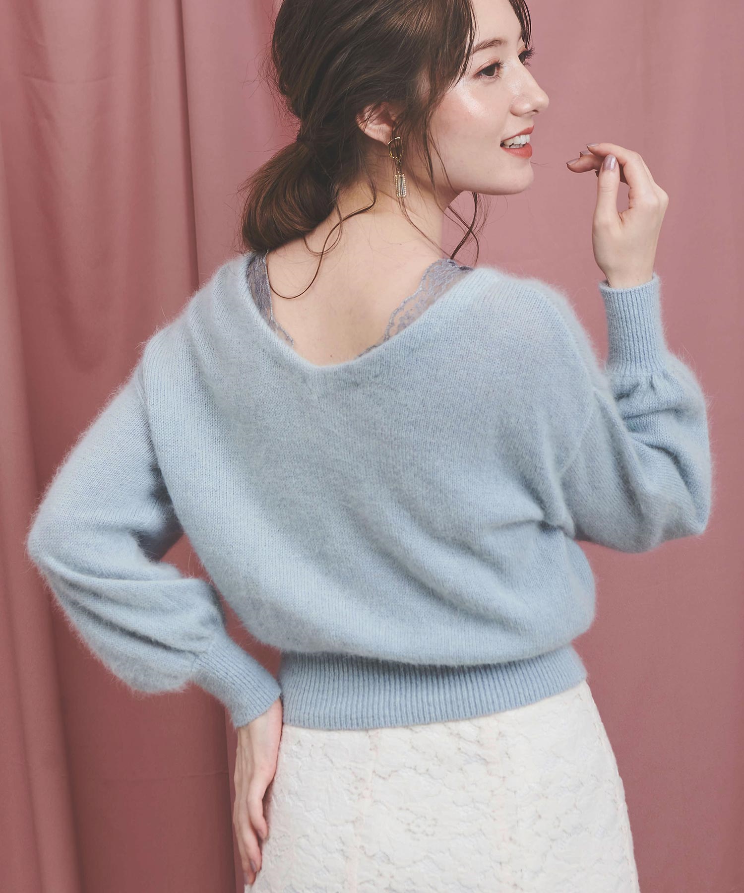 アンゴラ2WAYカーデ | ニット | NOELA OFFICIAL WEB STORE