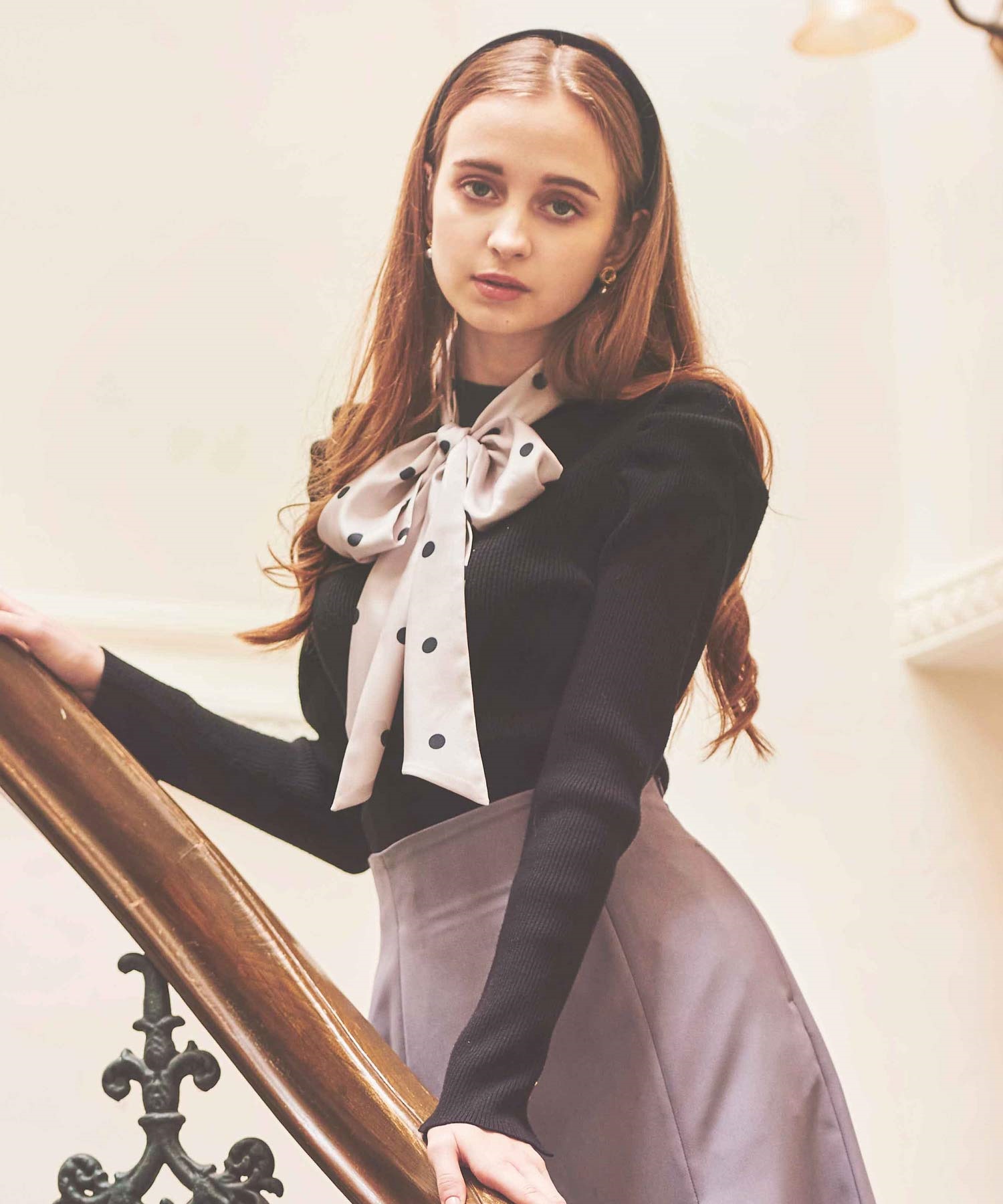 スカーフセットリブニット | ニット | NOELA OFFICIAL WEB STORE