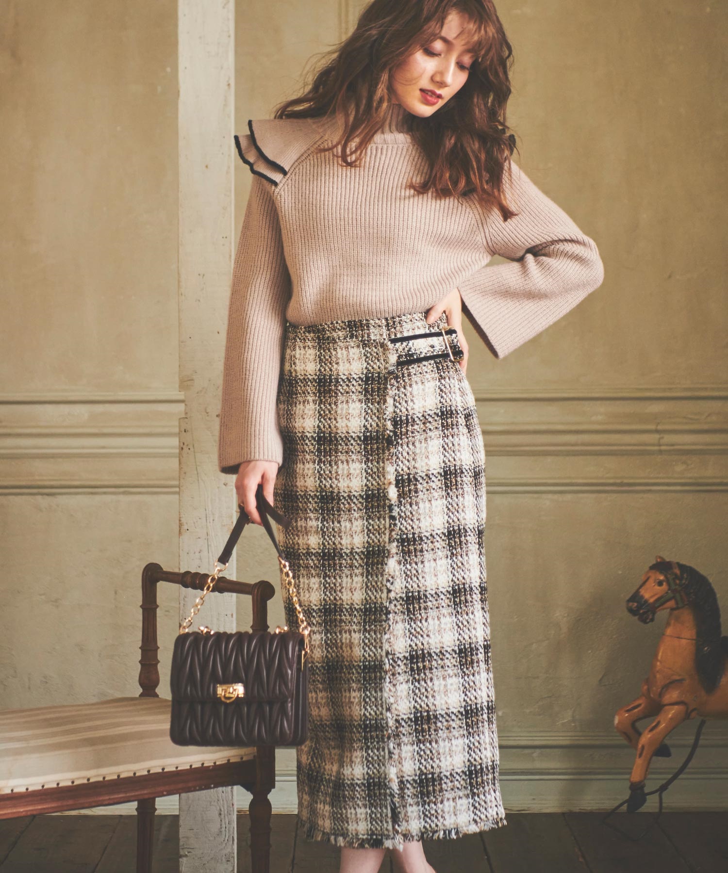 ツイードタイトスカート | タイトスカート | NOELA OFFICIAL WEB STORE