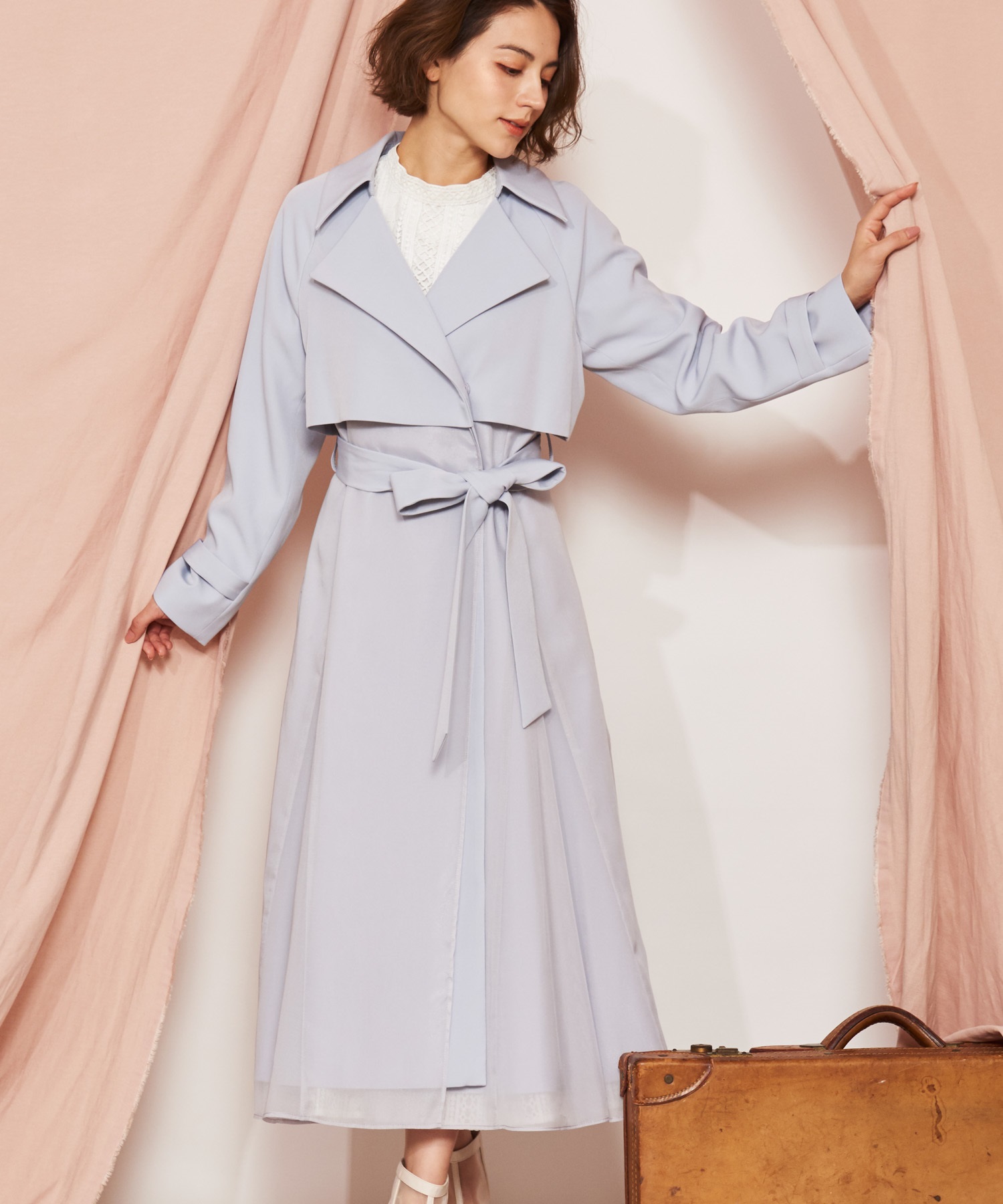 シャイニーボリュームトレンチコート | コート | NOELA OFFICIAL WEB STORE