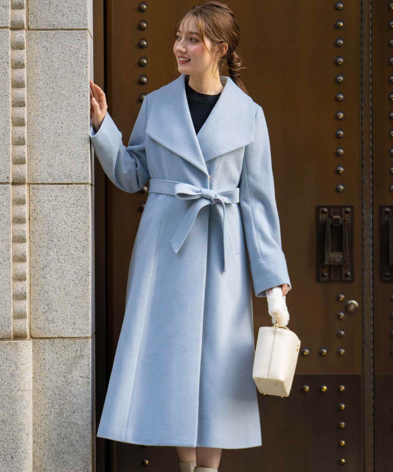 ヘリンボーンビックカラーコート | コート | NOELA OFFICIAL WEB STORE