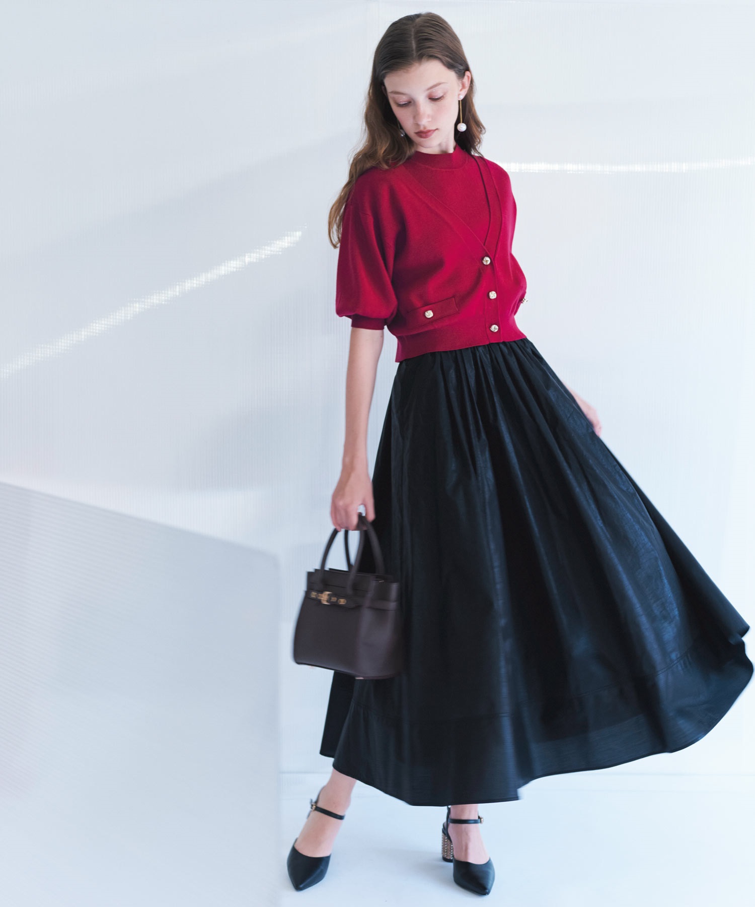 SSサイズあり】ギャザーデザインフレアスカート | フレアスカート