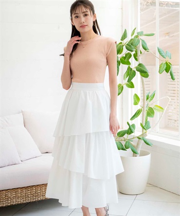 コットンティアードスカート | フレアスカート | NOELA OFFICIAL WEB STORE