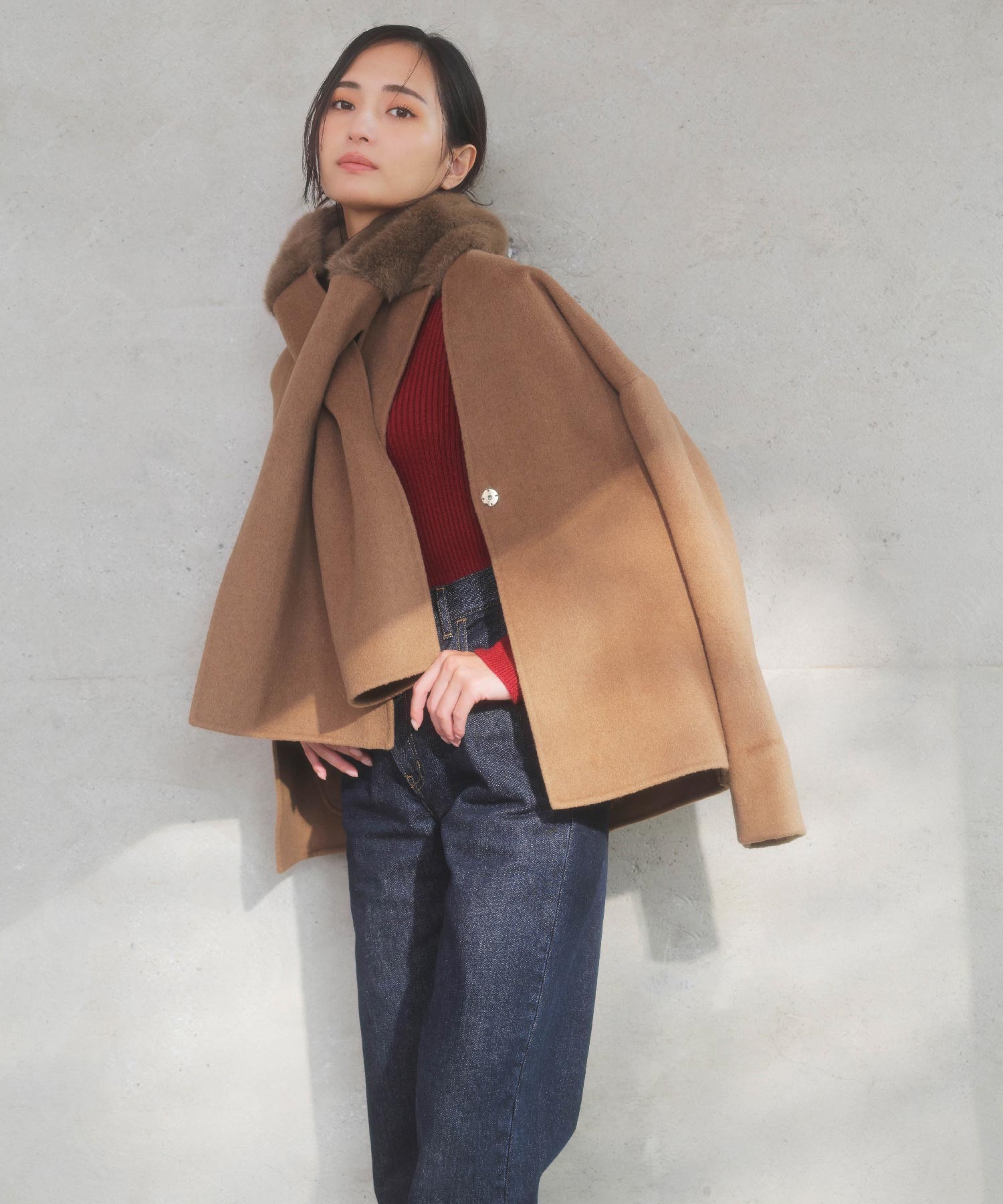 ファーストール付きリバーミドルコート | コート | NOELA OFFICIAL WEB