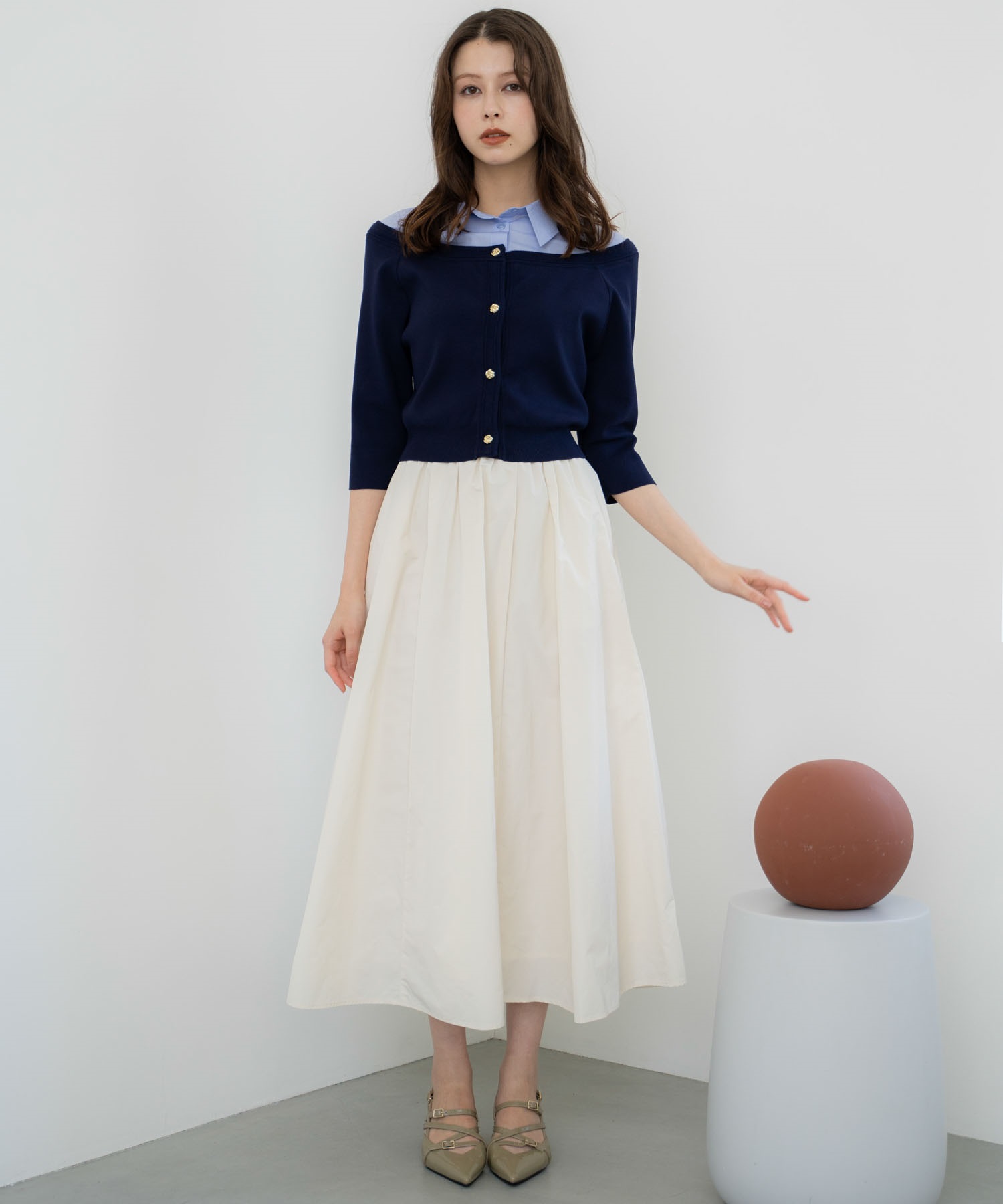 タックギャザーボリュームスカート | フレアスカート | NOELA OFFICIAL